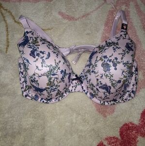 Victoria's Secret Pink and Blue Floral Bra